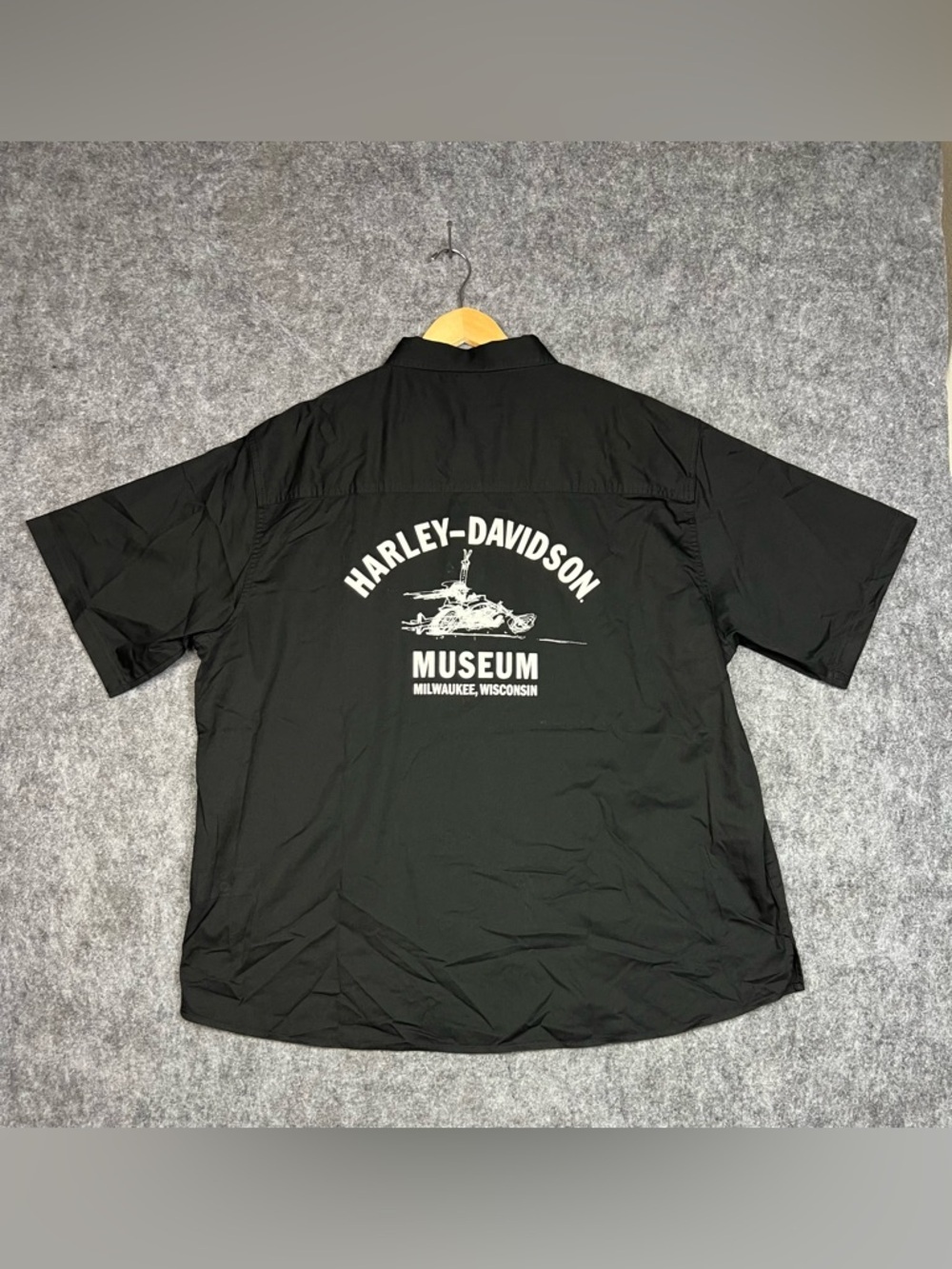 Harley Davidson black button up shirt Size 3XL #biker #motorcycle